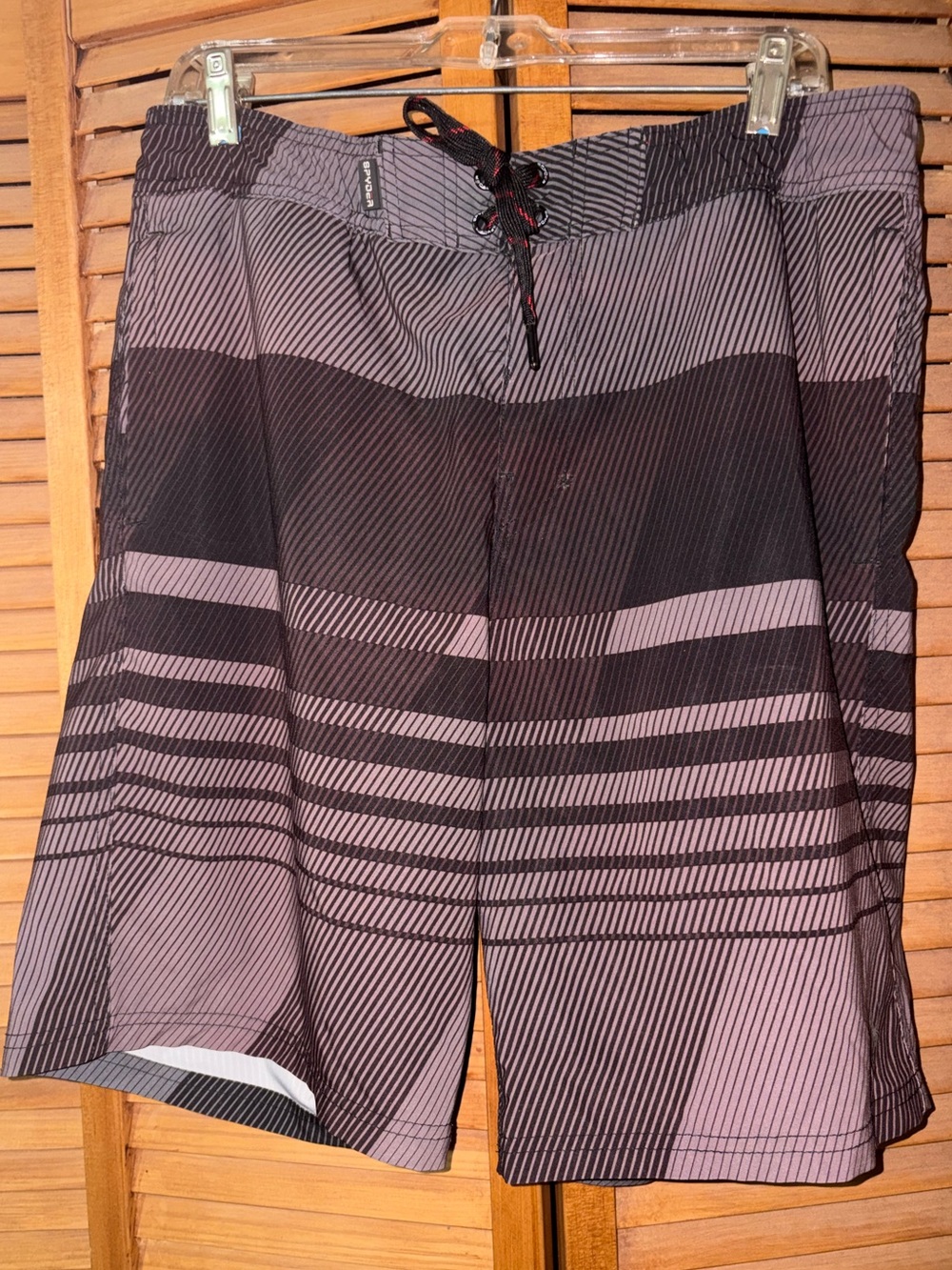 Spyder swim shorts.